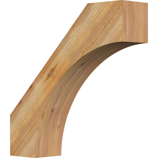 Ekena Millwork 6"W x 24"D x 24"H Westlake Rough Sawn Knee Brace, Western Red Cedar BRC06X24X24WTL00RWR - main